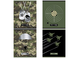 Тетрадь 96л. на спирали  Т5гр96_лм 11966 "Military", матовая ламинация