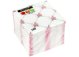 Салфетки 100л. Bouguet Elegant Орнамент с розами