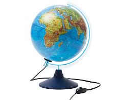 Глобус физико-политический диаметр 250мм с подсветкой, интерактивный Globen INT12500284
