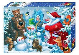 НГ Пазл 160эл. Новогодняя поляна 72102