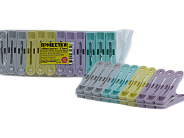 Прищепки пластик Малышка 12шт в п/п