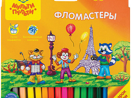 Фломастеры 36цв. Енот во Франции WP_16674 картон. уп., европодвес