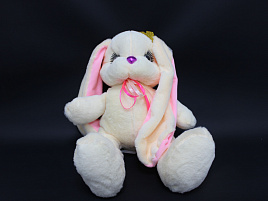 Мягкая игрушка Зайка с ресничками 45см 181В