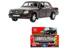 Машина металлическая 3110-12-BN ГАЗ -31105 "волга" 12 см, откр дв, багаж, инерц, коричневый, кор.