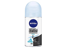 Дезодорант Nivea 50мл рол Нев.защ.д/черн.и белого pure М жен.голуб(Nivea)82234