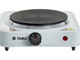 Плита настольная DELTA D-704 одноконфорочная диск белая