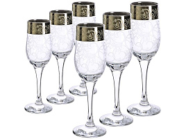 Набор бокалов для шампанского 6шт 160-02/04/3359 Шарм 200мл