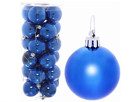 Шар 5см 201-0634 Глянец синий 1шт