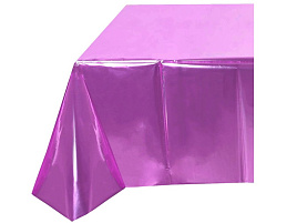 Скатерть 904-0295 Металлика розовая 137*183см