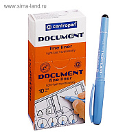 Ручка кап. Centropen "Document 2631" черная, 0,1мм