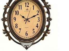 Часы настенные Atlantis 46*31 TLD-35191 коричневые