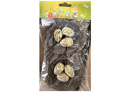 Сувенир Пасхальный Гнездо с яйцами ч55109_1