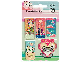 Закладки магнит. д/книг MESHU MS_58305 "Pixel", 5шт., ламинация