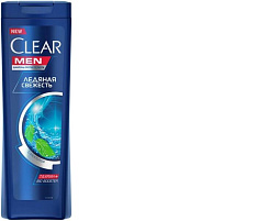 Шампунь муж.Clear п/перхоти 400мл.Ледяная Свежесть(Unilever)4466