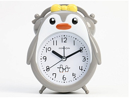 Будильник детский 7389914 Пингвин серый