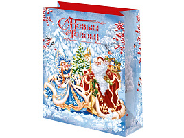 НГ Упаковочная сумочка 41*56 Новый год ч30821