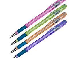 Ручка Berlingo 40015 "I-10 Color" 0,4мм, синяя, корпус ассорти