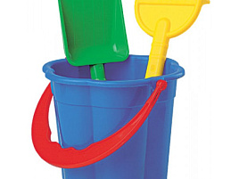 Песочный набор №66 3591 (Ведро,грабли,лопата)