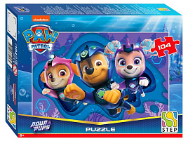 Пазл 104эл. Щенячий патруль. Аква 82253