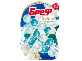 Блок для унитаза БРЕФ 3*50гр. Deluxe Пленит.жасмин шарики