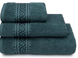 Полотенце 50*90 Донецк Пируэт 18-5308 темно-зеленый 7458