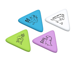 Ластик Berlingo BLc_00690 "Dino", треугольный, термопластичная резина, 50*44*7мм