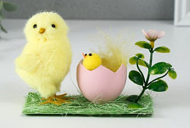 Сувенир Пасхальный Курочка с цыпленком 10471269