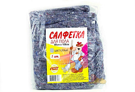 Тряпка для пола AST 80*100см хлопок серая