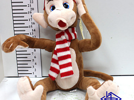 Мягкая игрушка Обезьянка Микки с очками 23см. 681160