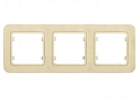 Рамка  крем. 3-я + вставка Lillium 18012703