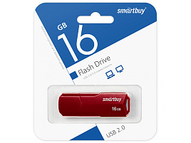 Флеш-драйв Smart Buy 16Gb SB16GBCLU-BG Burgundy бургунди 3059
