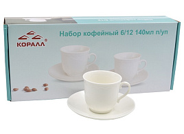 Сервиз кофейный 12пр BL140-WH/7630