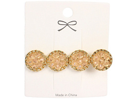 Зажим для волос 789-856 Calistra Shine пудровый