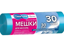 Мешок для мусора Clear Line 30л.30шт.аромат Морской бриз