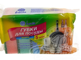 Губка для посуды Русалочка Insula макси 5шт.990051
