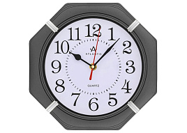 Часы настенные Atlantis 24*24 TLD-6047 черные