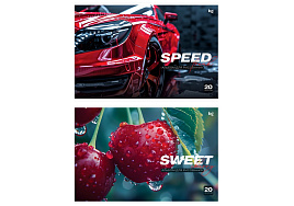 Альбом для рисования 20л. BG АР4ск20 62620 "Sweet and speed", эконом