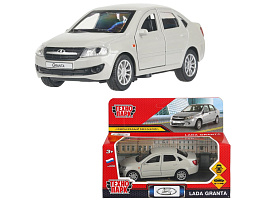 Машина металлическая GRANTA-12-SR LADA granta 11,5 см, двери, инерц, серебристый, кор.