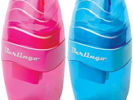 Точилка Berlingo 15000 пластиковая "Triangle" 1 отверстие, контейнер, ассорти