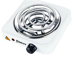 Плита настольная SAKURA ПЭ-02 белая электро