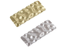 Зажим для волос 789-943 DesingPRO прямоугольник золото и хром