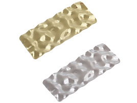 Зажим для волос 789-943 DesingPRO прямоугольник золото и хром