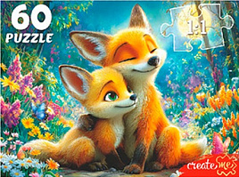 Пазл 60эл. Лисичка с лисенком Ф60-2823