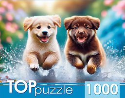 Пазл 1000эл. Бегущие щенки ХТП1000-8737