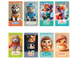 Блокнот 32л. BG Б6ск32 09434 "Милые пушистики" А6 на скрепке