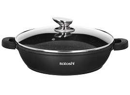 Сотейник 28см SATOSHI 846-413/1147 3.8л литой алюминий с/кр