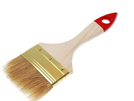 Кисть плоская натуральная щетина 75мм П012-30 Петрович