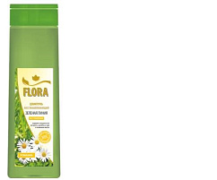 Шампунь Flora Зеленая линия 400мл.Ромашка для сухих и поврежденных волос 7107
