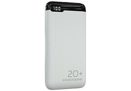 Аккумулятор внешний MORE CHOICE PB19-20 2USB 2.1A - 20000mAh белый
