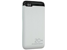 Аккумулятор внешний MORE CHOICE PB19-20 2USB 2.1A - 20000mAh белый